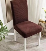 6 Pcs Coffee Color Honeycomb Chair Cover