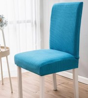 6 Pcs Sky Blue Color Honeycomb Chair Cover